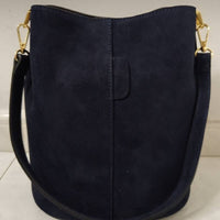 I Secchielli Camoscio – borsa secchiello in pelle scamosciata made in Italy