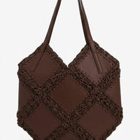 Borsa Shopper Donna Altea con Intreccio Naturale e Tracolla | AnemBags