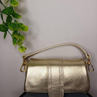 “Le Linguette” – Borsa a tracolla in vera pelle made in Italy