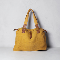 Borsa Yuta in Juta con Inserti in Vera Pelle