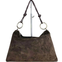 “Le Sottilissime Big – borsa con anelli in CAMOSCIO”