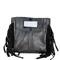 Le Frangettine Mini Laminate – Mini bag con frange in Vera Pelle Made in Italy