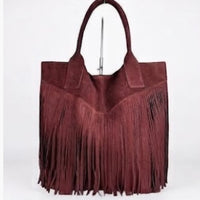 Le Frangette – borsa con frange in vera pelle made in Italy