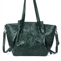 Borsa Tote "Sara" in poliuretano effetto Pelle Invecchiata - Collezione Premium Anembags