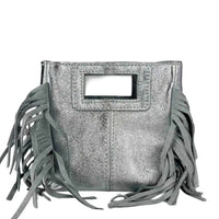 Le Frangettine Mini Laminate – Mini bag con frange in Vera Pelle Made in Italy