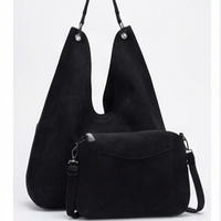 Borsa Diana in Ecocamoscio – Sacca Morbida con Borsello Interno Estraibile e Tracolla