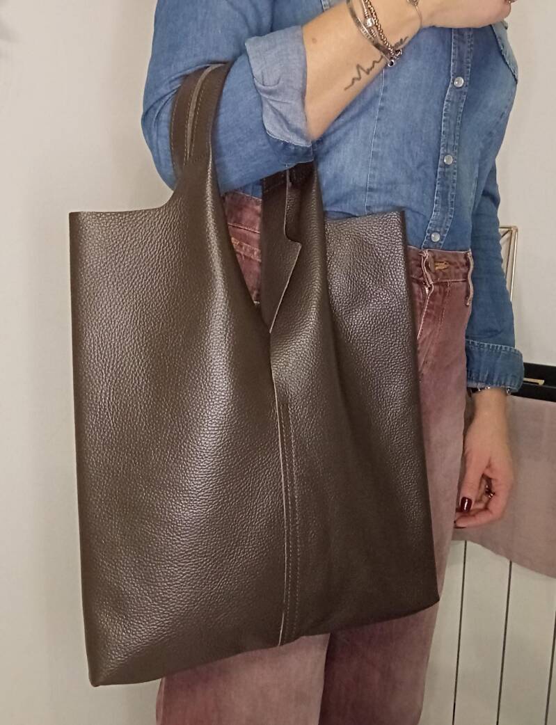 Le Shopper in pelle – shopper made in Italy | AnemBags