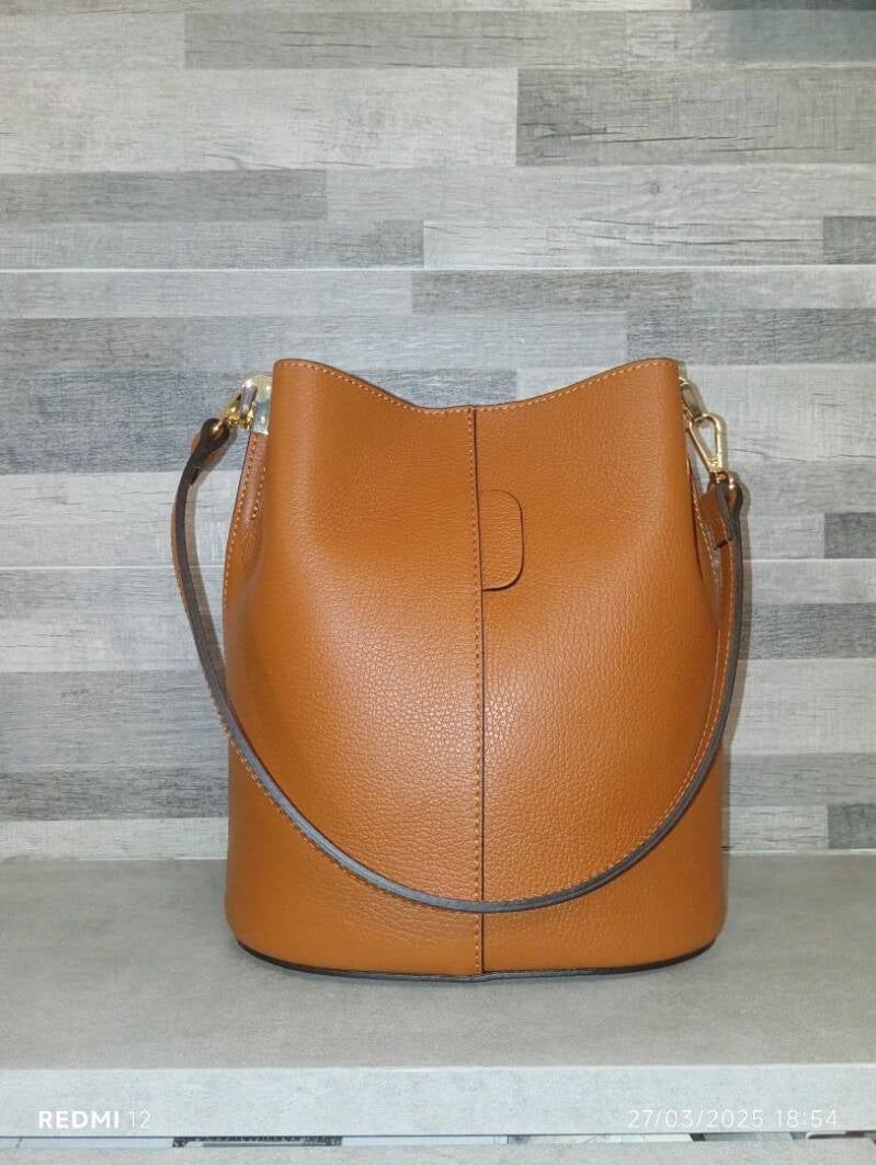 Borsa secchiello “I Secchielli” in pelle – modello grande | AnemBags