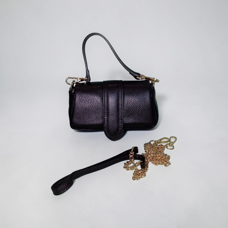“Le Linguette” – Borsa a tracolla in vera pelle made in Italy