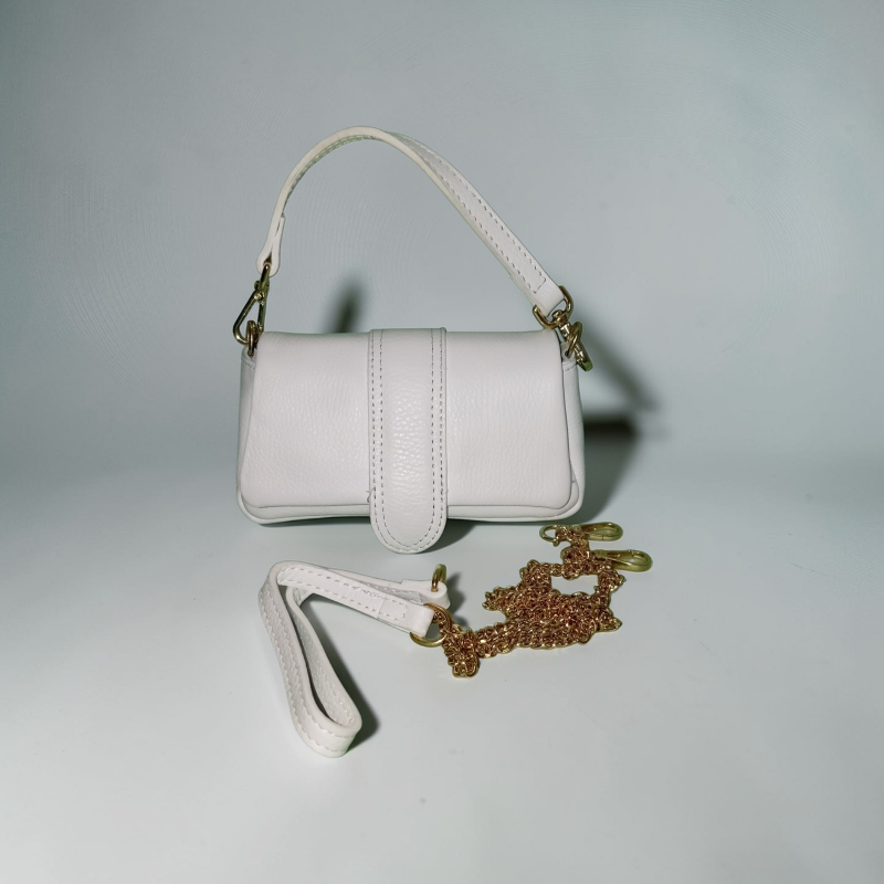 “Le Linguette” – Borsa a tracolla in vera pelle made in Italy