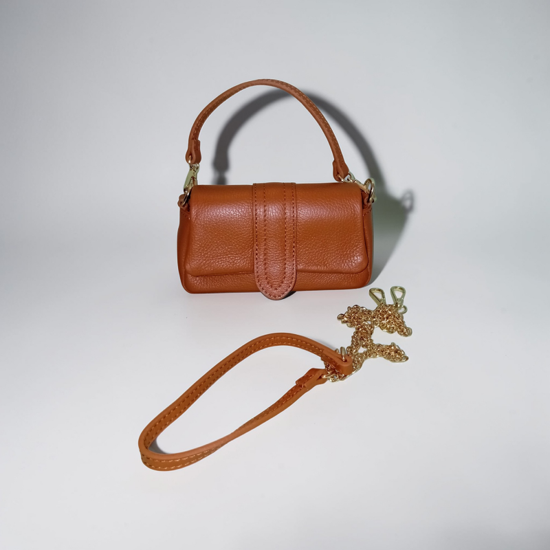 “Le Linguette” – Borsa a tracolla in vera pelle made in Italy