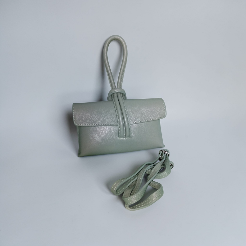 “Le Polsino” – Borsa da polso in vera pelle made in Italy - Rosso / Vera pelle