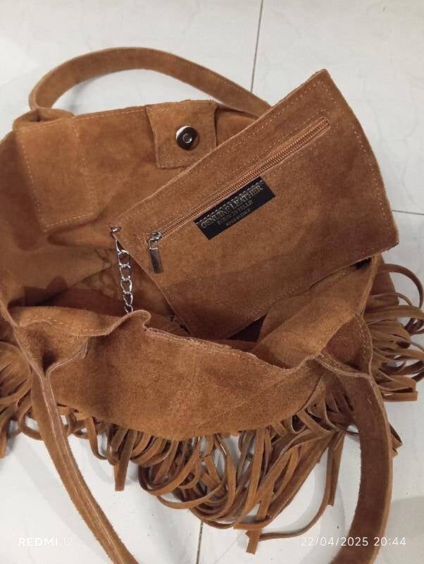 Le Frangette – borsa con frange in vera pelle made in Italy