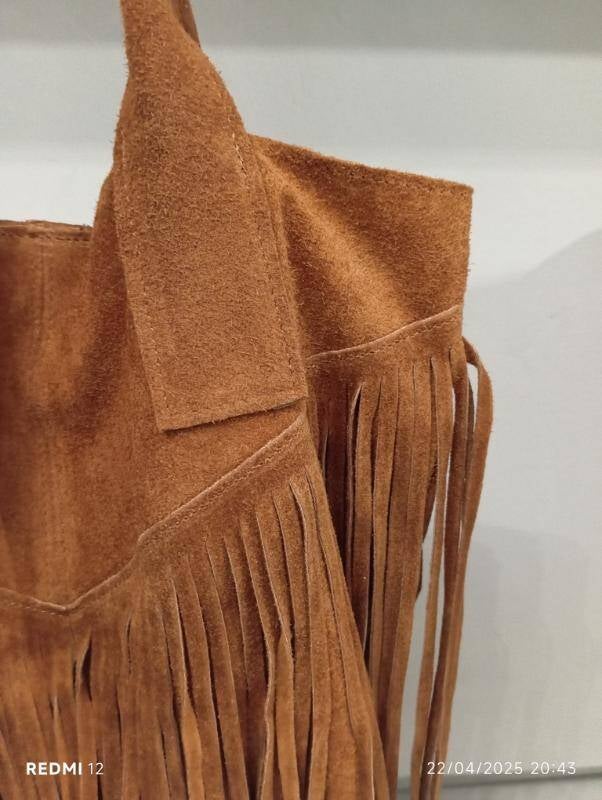 Le Frangette – borsa con frange in vera pelle made in Italy