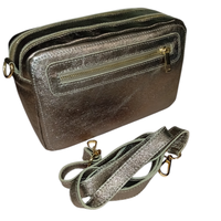 Le Double Zipper – borsa doppia zip in vera pelle made in Italy