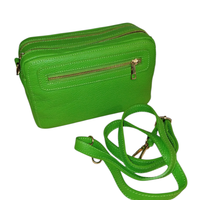 Le Double Zipper – borsa doppia zip in vera pelle made in Italy