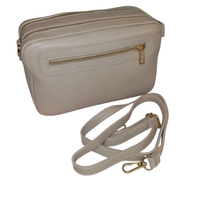Le Double Zipper – borsa doppia zip in vera pelle made in Italy