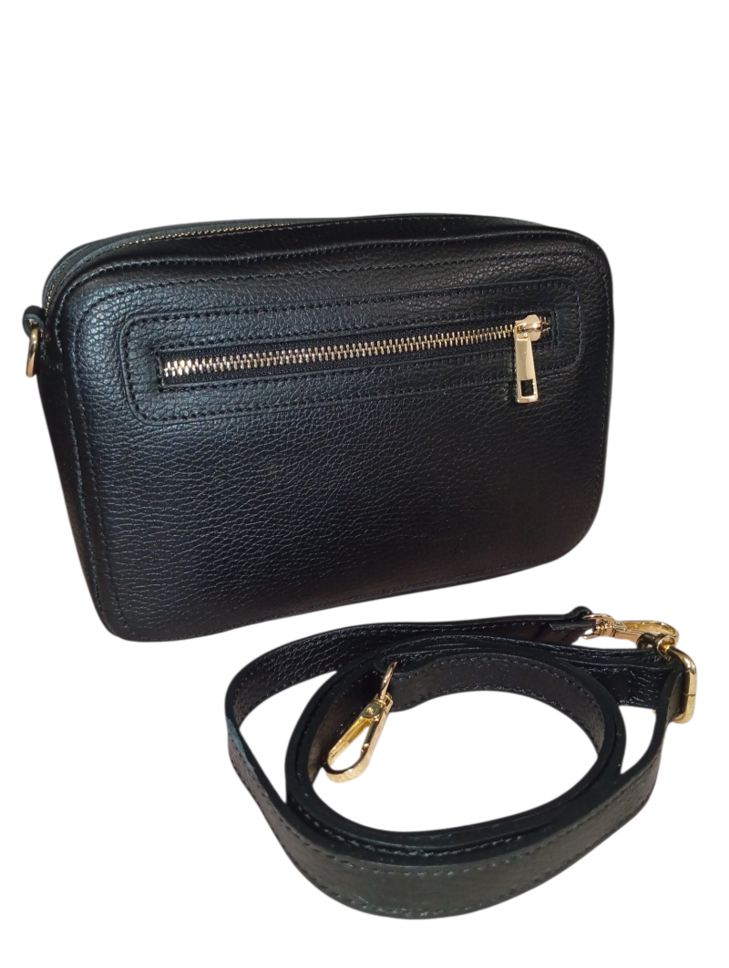 Le Double Zipper – borsa doppia zip in vera pelle made in Italy