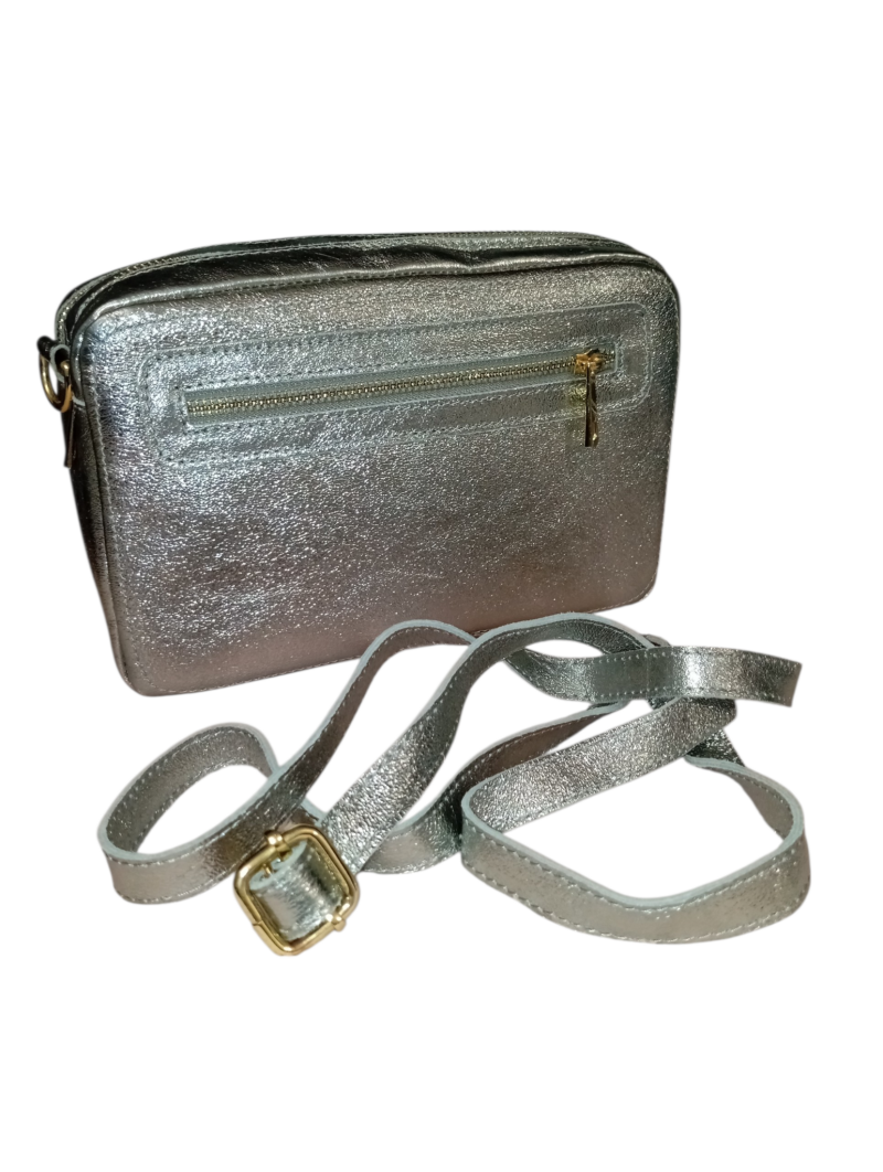 Le Double Zipper – borsa doppia zip in vera pelle made in Italy