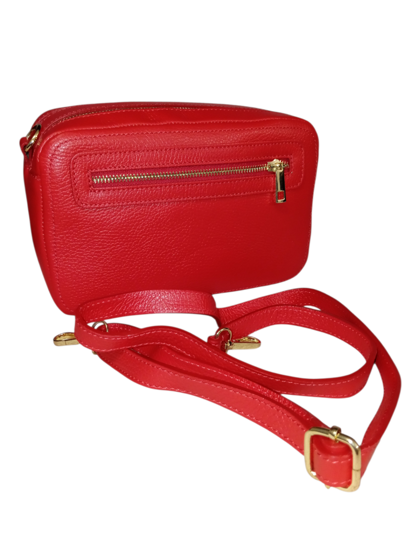 Le Double Zipper – borsa doppia zip in vera pelle made in Italy