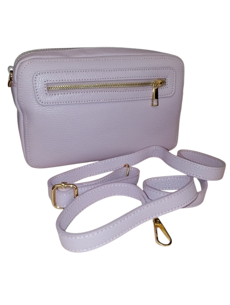 Le Double Zipper – borsa doppia zip in vera pelle made in Italy