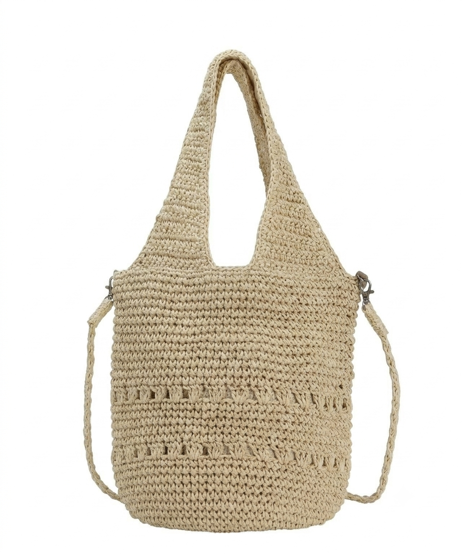 Borsa Dafne in Fibra Naturale con Tracolla | Anembags