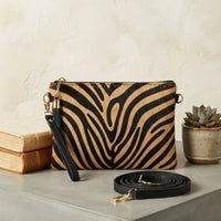 Borsa Pochette NALA in Vera Pelle Made in Italy con Cavallino | Anembags