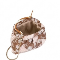 Borsa a mano Rasha in tessuto ricamato Anembags