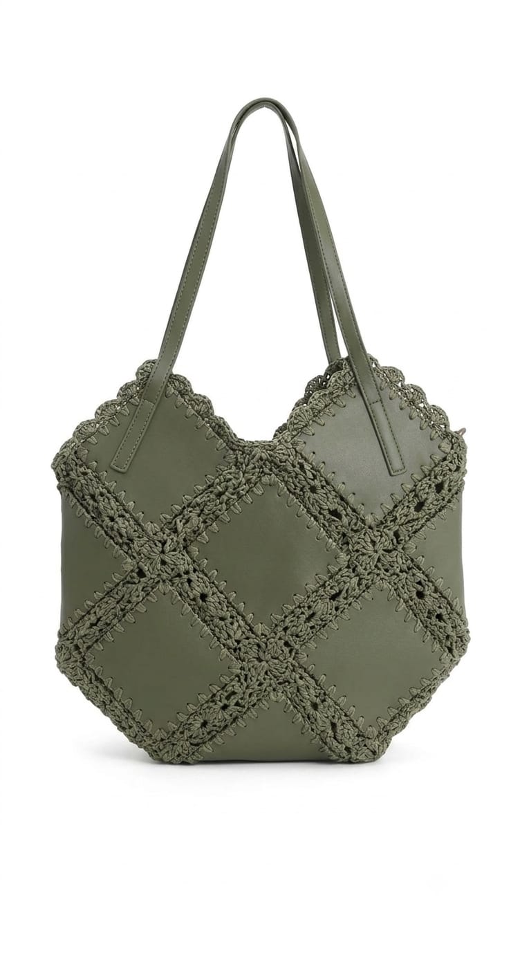 Borsa Shopper Donna Altea con Intreccio Naturale e Tracolla | AnemBags