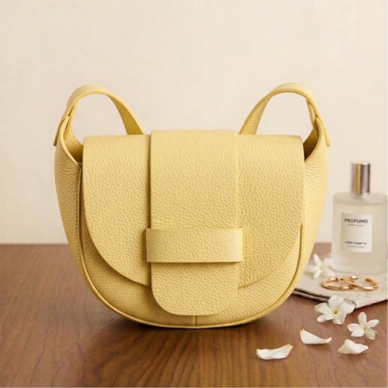 “Le Tracolline” – Borsa a tracolla in vera pelle made in Italy - Babyrosa / Vera pelle