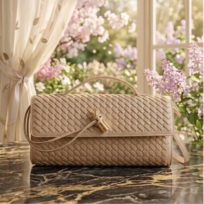 Borsa Intrecciata Donna VENERE in Ecopelle Premium – Elegante, Compatta e Versatile