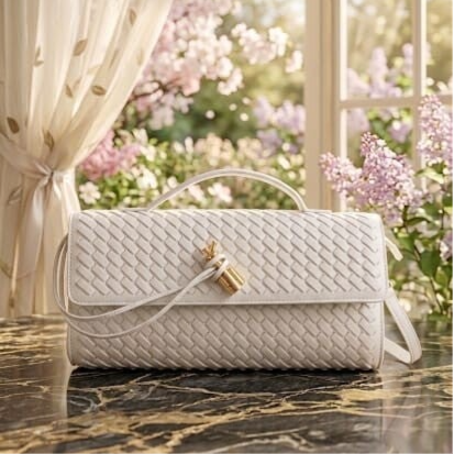 Borsa Intrecciata Donna VENERE in Ecopelle Premium – Elegante, Compatta e Versatile