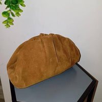 Conchigliette camoscio - Clutch in vera pelle made in Italy