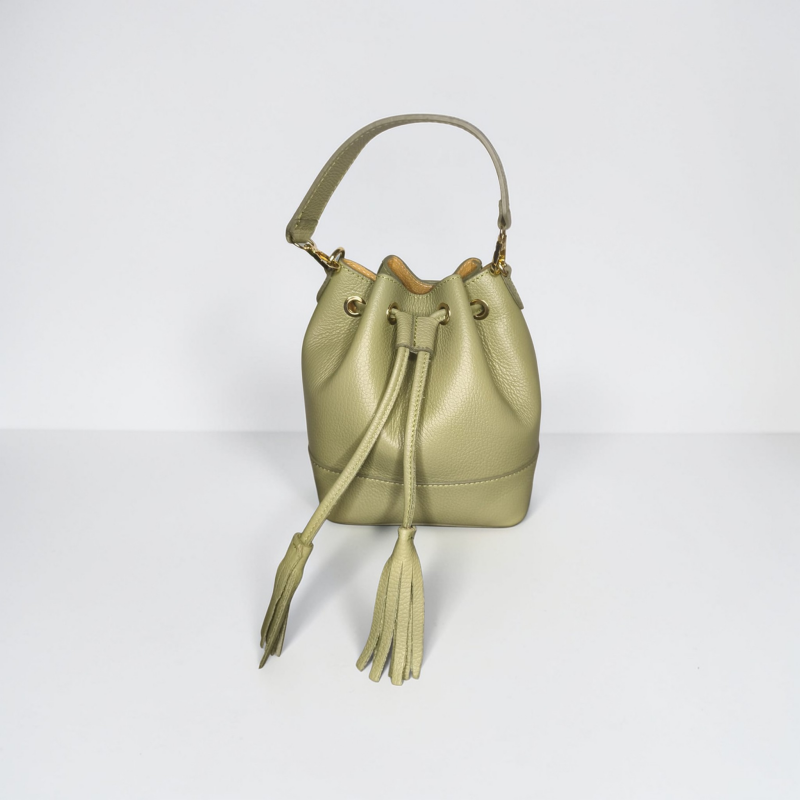 Julia 2.0 – Secchiello in Vera Pelle  con Tracolla Interna
