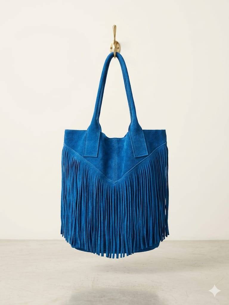 Le Frangette – borsa con frange in vera pelle made in Italy