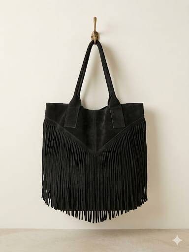 Le Frangette – borsa con frange in vera pelle made in Italy