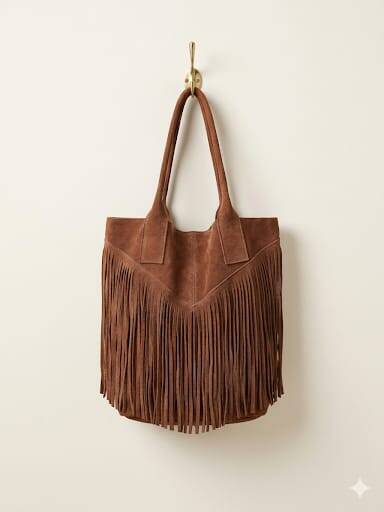 Le Frangette – borsa con frange in vera pelle made in Italy