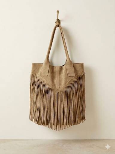 Le Frangette – borsa con frange in vera pelle made in Italy