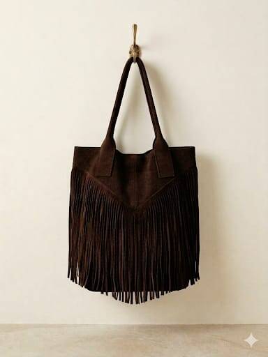 Le Frangette – borsa con frange in vera pelle made in Italy