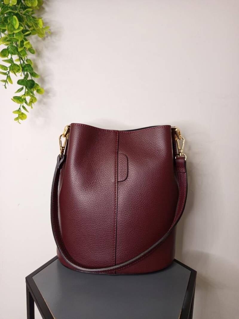 Borsa secchiello “I Secchielli” in pelle – modello grande | AnemBags
