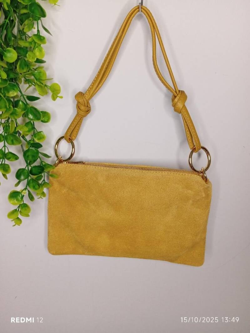 Le Sottilissime Small Camoscio – borsa in pelle scamosciata made in Italy