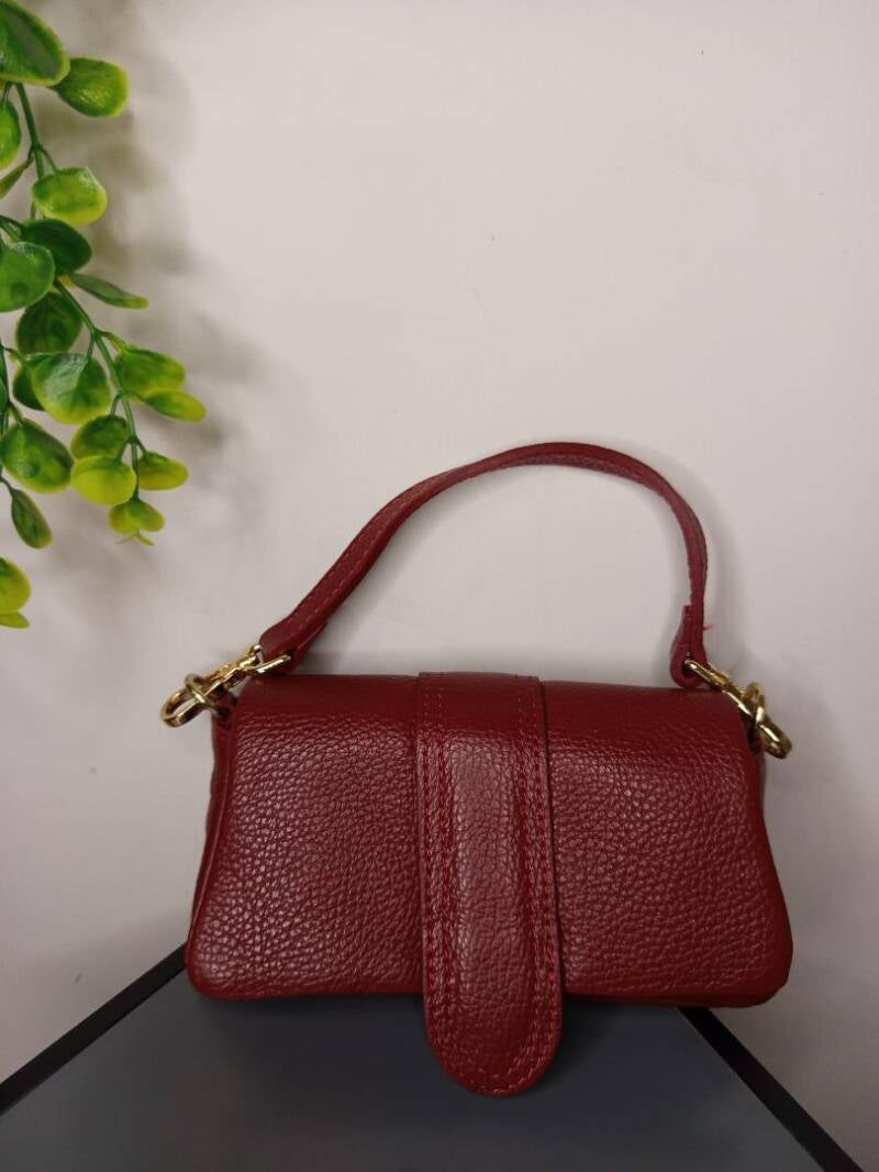 “Le Linguette” – Borsa a tracolla in vera pelle made in Italy