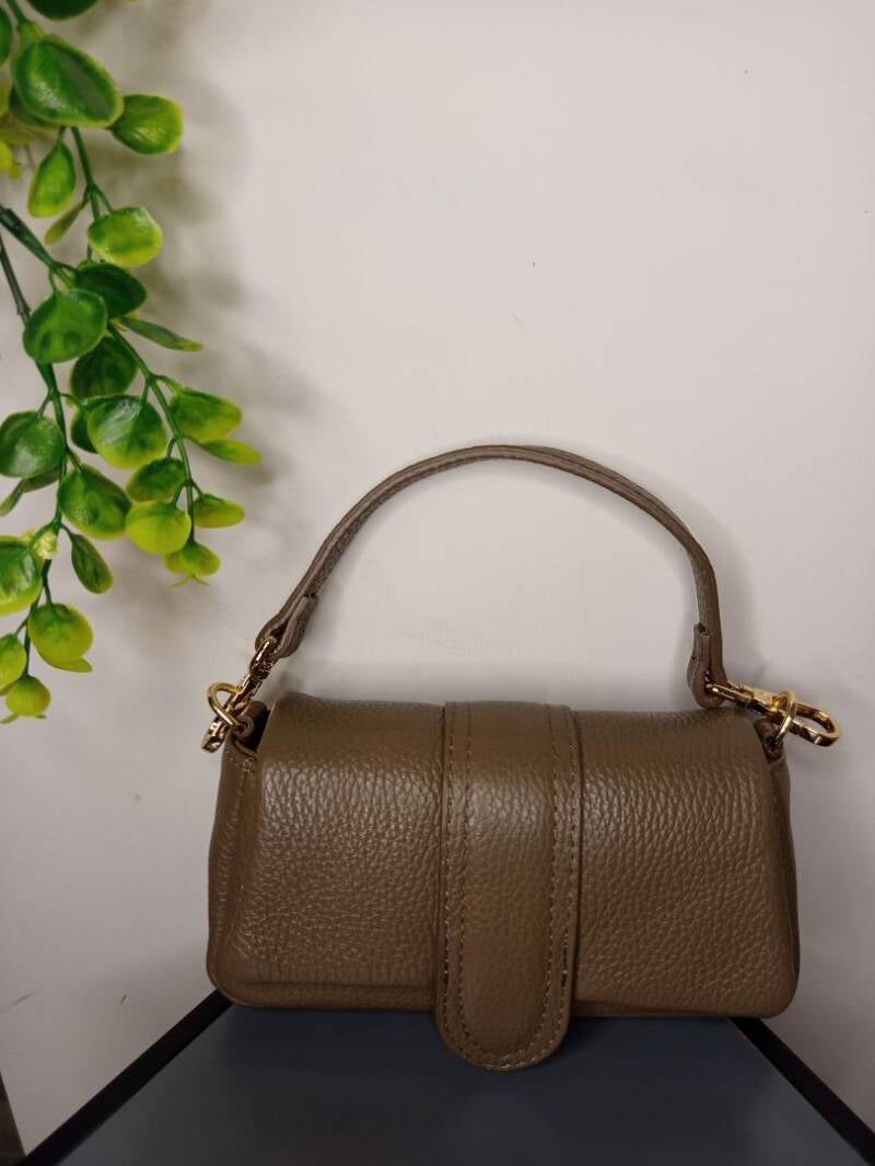 “Le Linguette” – Borsa a tracolla in vera pelle made in Italy