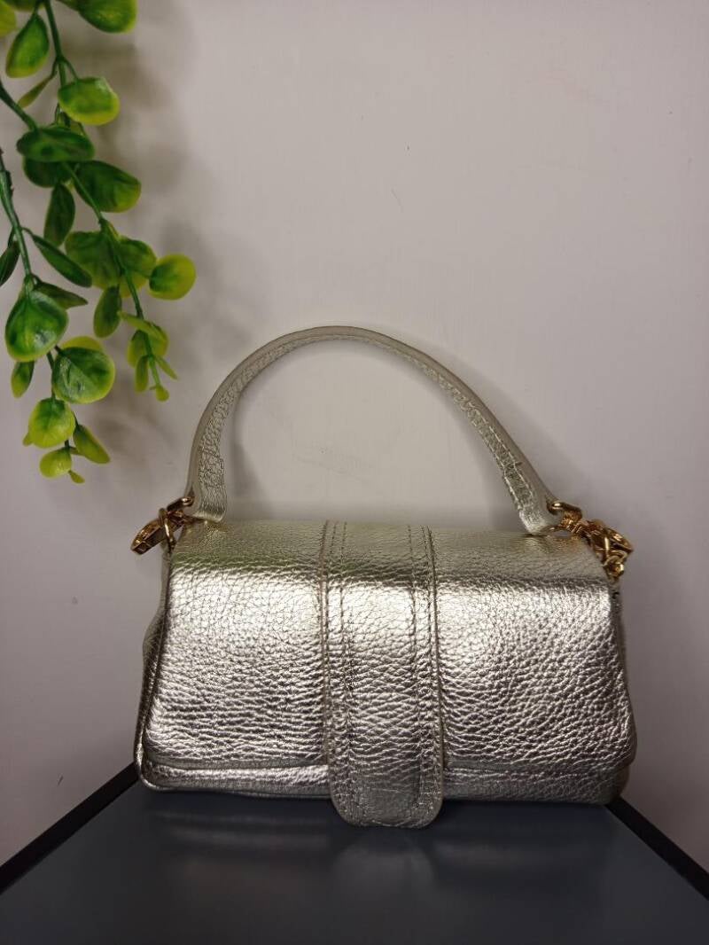 “Le Linguette” – Borsa a tracolla in vera pelle made in Italy