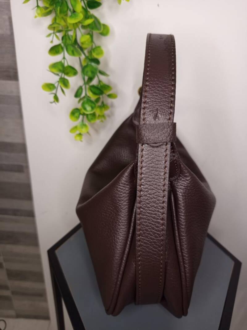 Borsa “Clara” in Vera Pelle – Design Morbido e Minimal