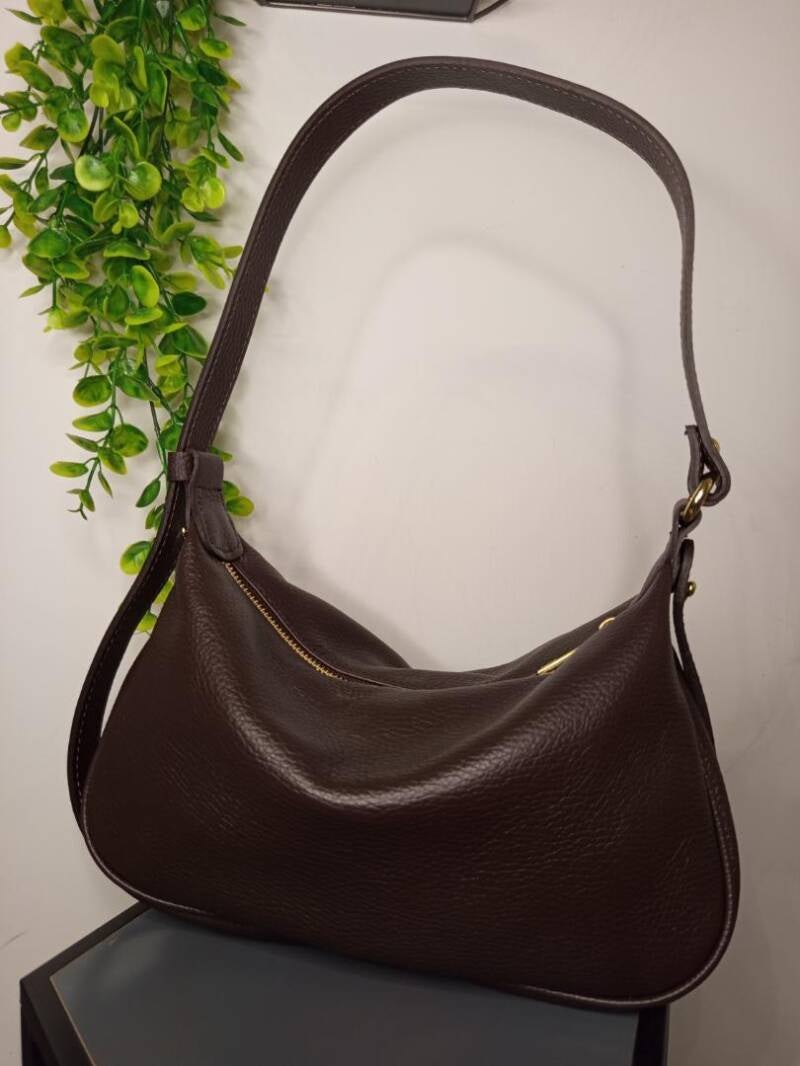 Borsa “Clara” in Vera Pelle – Design Morbido e Minimal