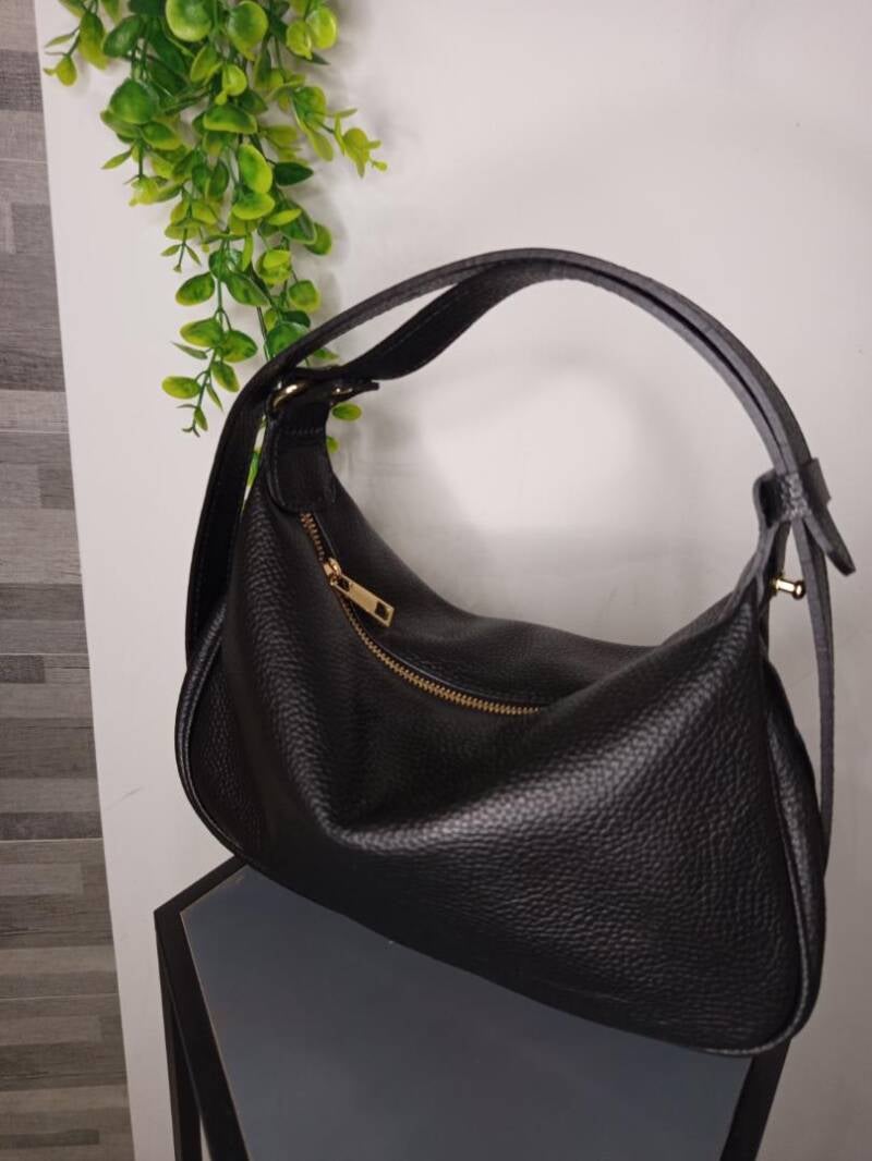 Borsa “Clara” in Vera Pelle – Design Morbido e Minimal
