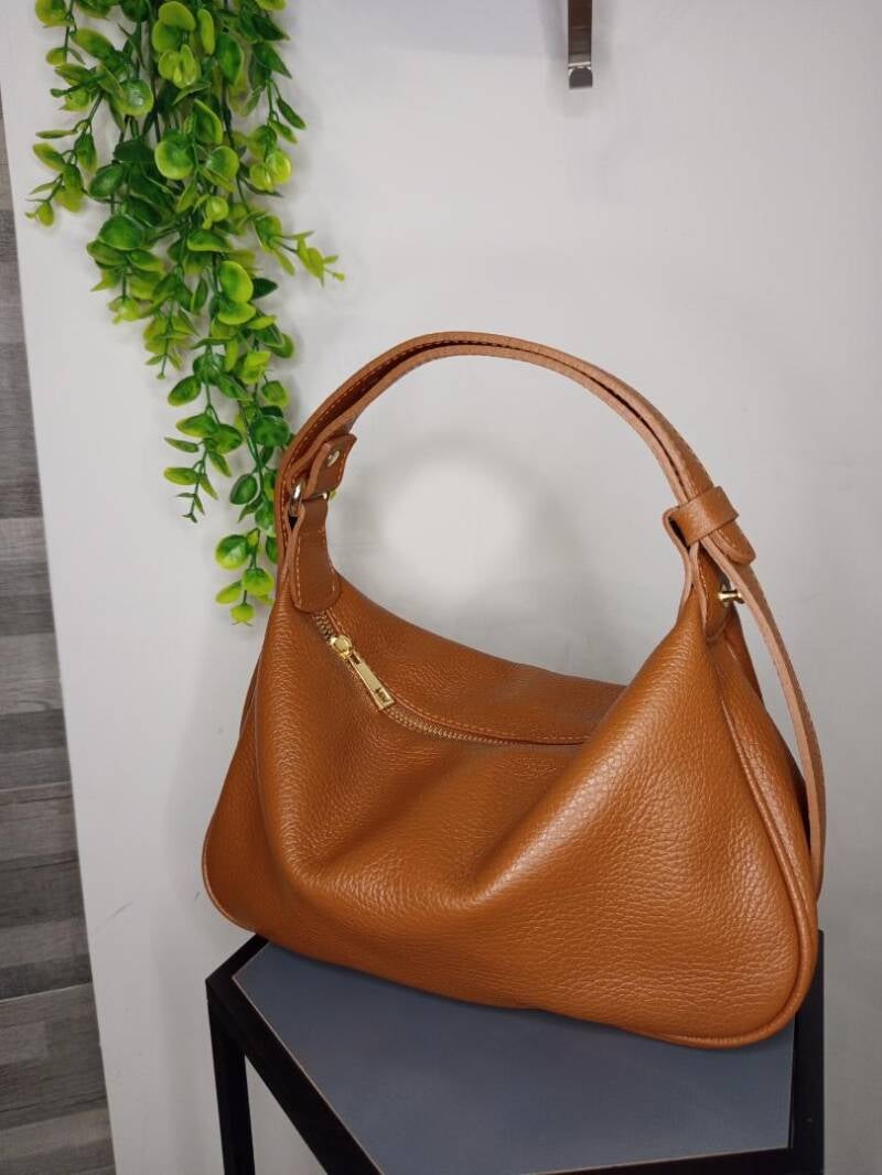 Borsa “Clara” in Vera Pelle – Design Morbido e Minimal