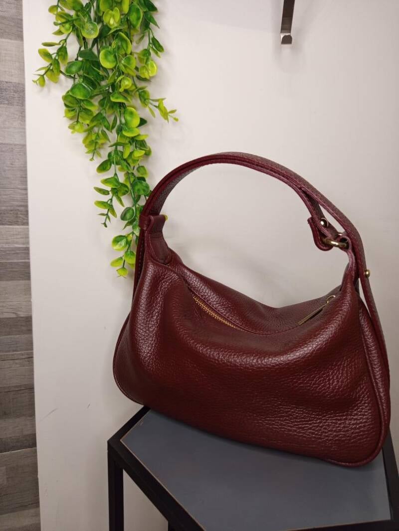 Borsa “Clara” in Vera Pelle – Design Morbido e Minimal