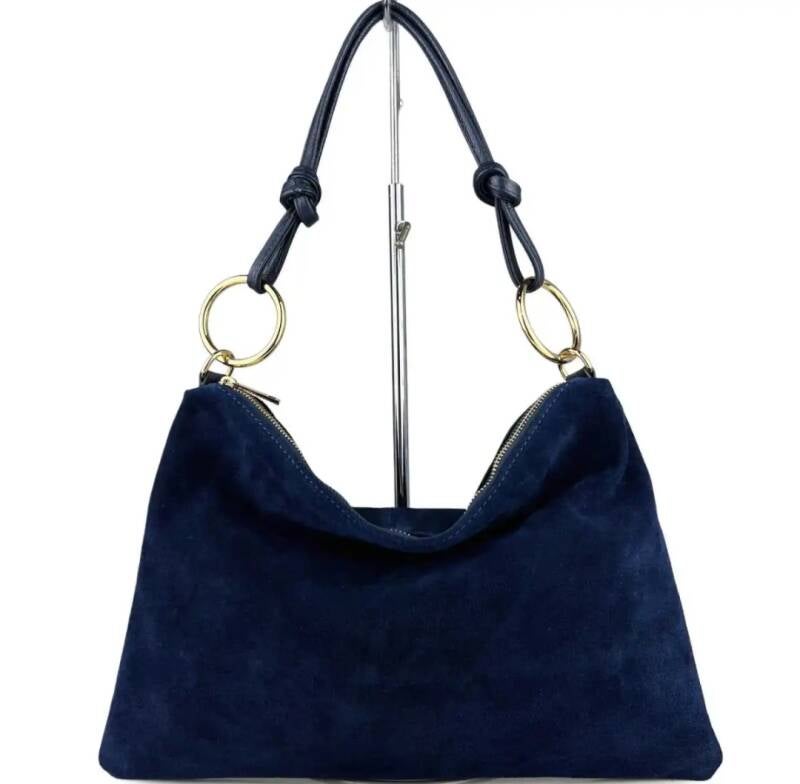 “Le Sottilissime Big – borsa con anelli in CAMOSCIO”